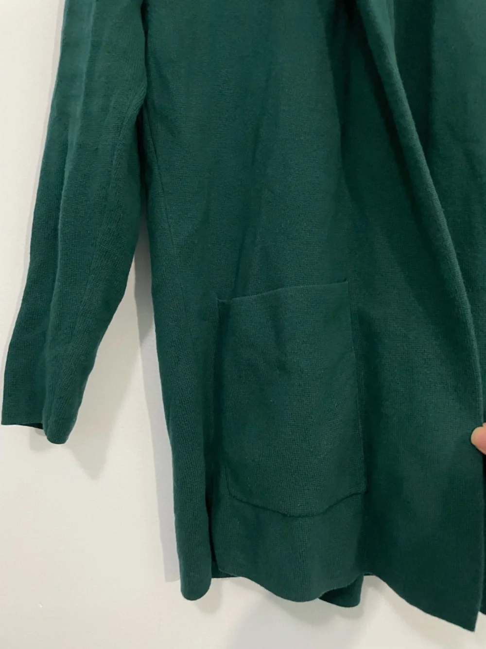 J. Crew Factory Green Chelsea Open-Front Sweater Blazer XS
